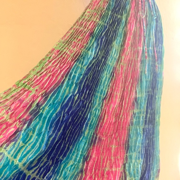 Sold | Calypso colorful plisse maxi dress . Size small - Picture 6 of 10